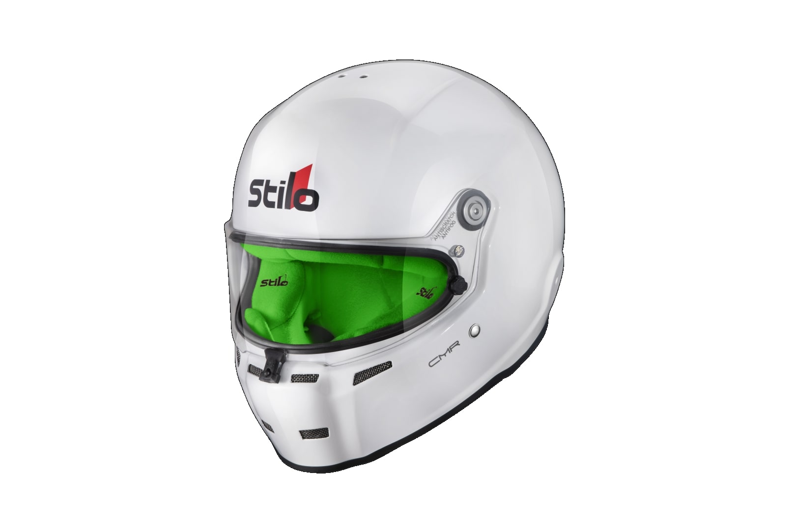 ST5 CMR WHITE / Green Liner - Snell CMR 2016