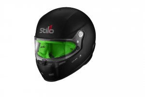 ST5 CMR MATT BLACK / Green Liner - Snell CMR 2016
