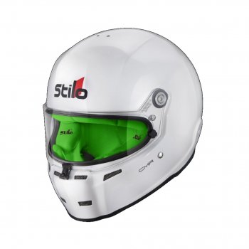 ST5 CMR WHITE / Green Liner - Snell CMR 2016