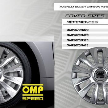 Dísztárcsa Magnum Silver Carbon