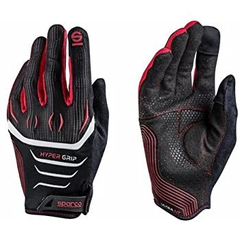 GLOVES HYPERGRIP SZ.8 BLACK/RE