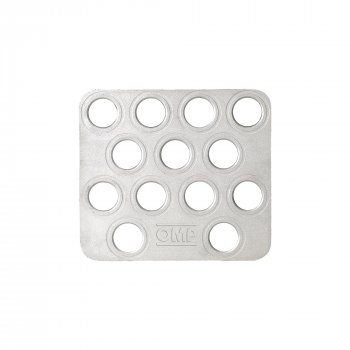 CO-DRIVER'S FOOTREST IN SANDBLASTED ALUMINIUM SILVER