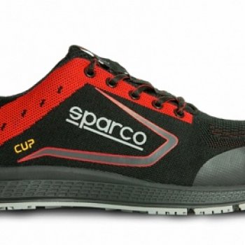 SHOE CUP S1P BLACK/RED SZ 35