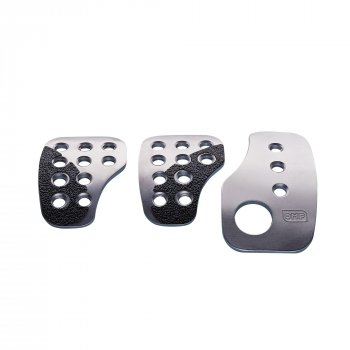SET 3 RACING PEDALS SILVER
