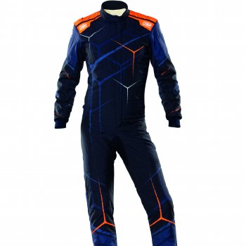 ONE ART OVERALL NAVY BLUE/ORANGE SIZE 46 FIA 8856-2018