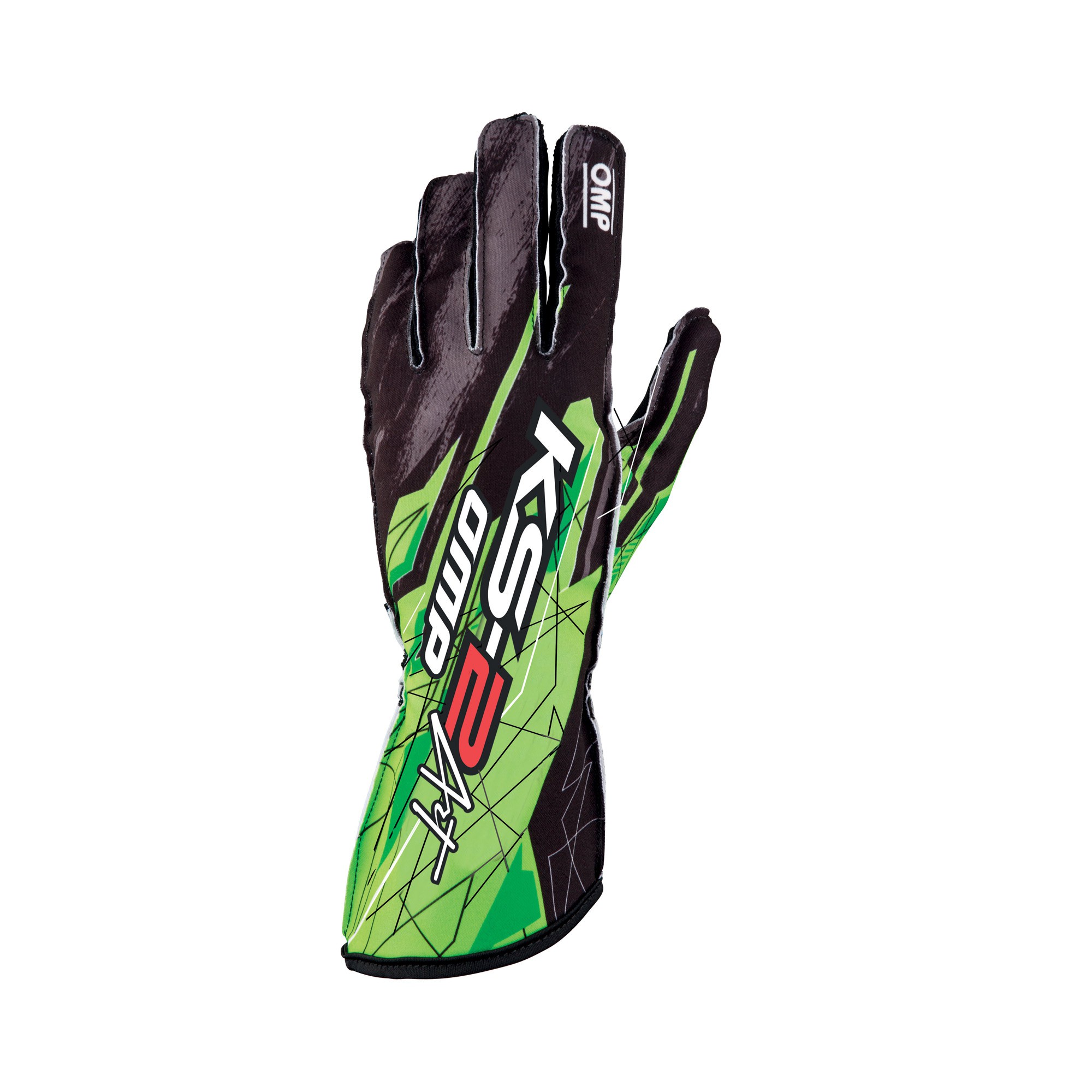 KS-2 ART GLOVES BLACK/GREEN SIZE 4 FOR CHILDREN