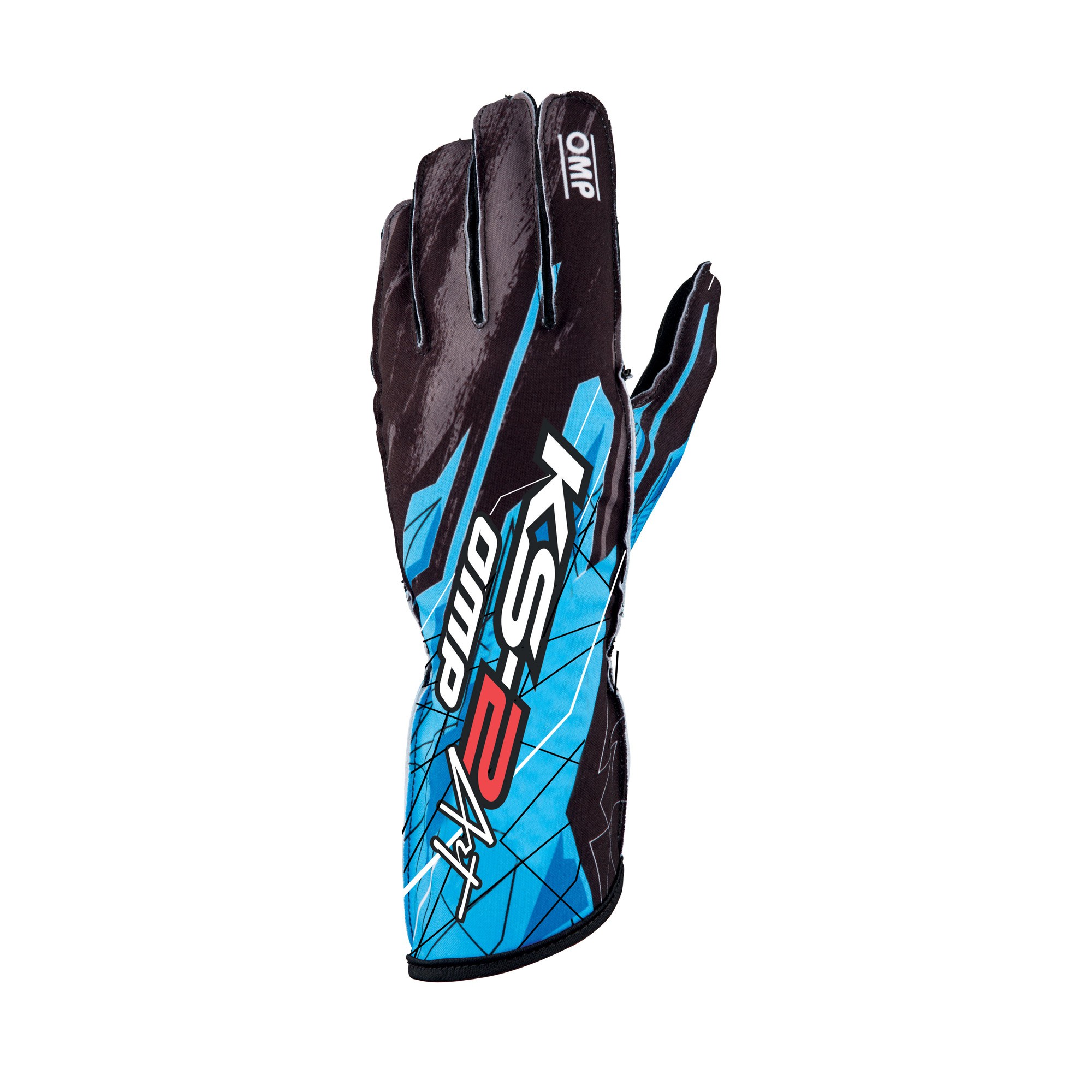 KS-2 ART GLOVES BLACK/CYAN SIZE 4 FOR CHILDREN