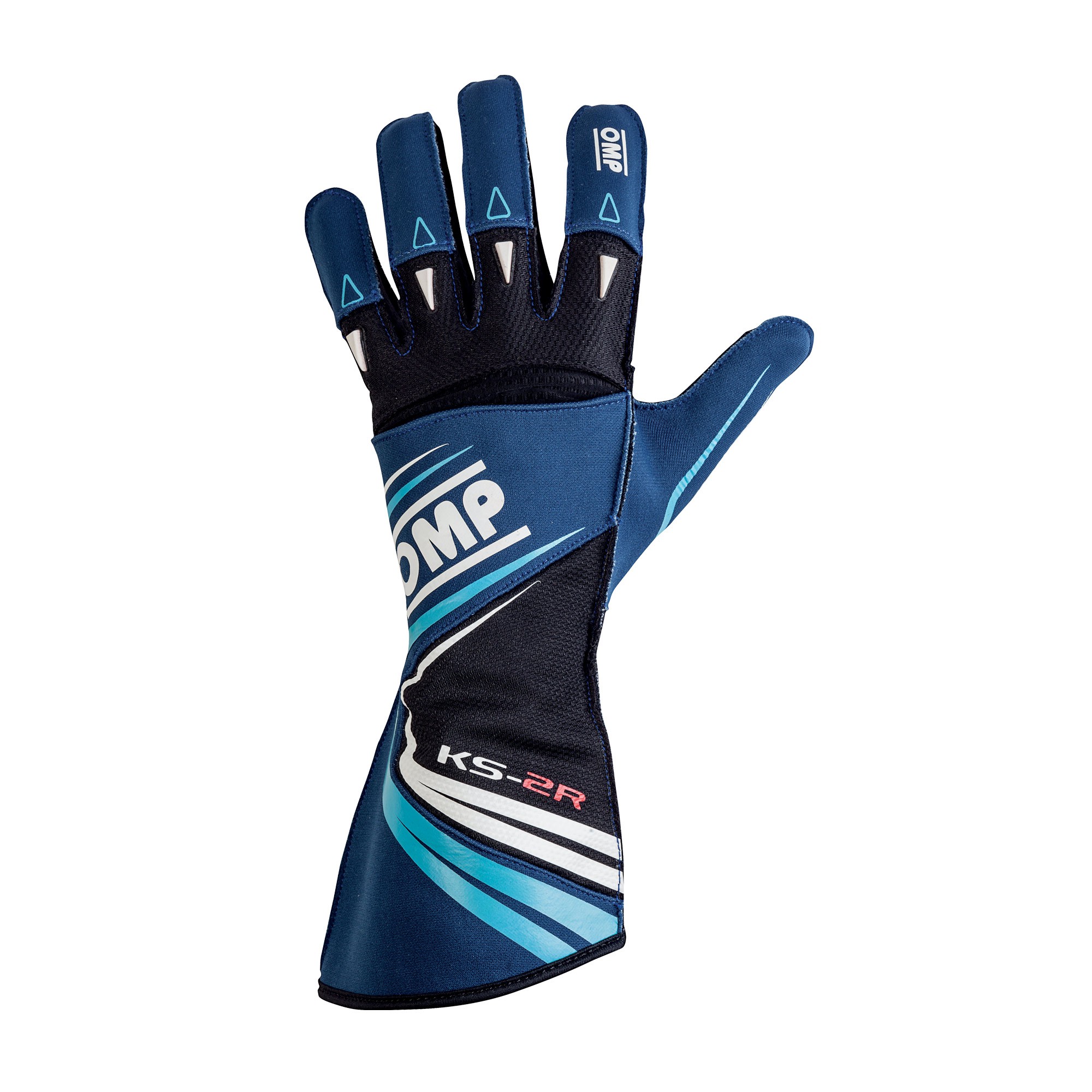 KS-2R GLOVES NAVY BLUE/CYAN SIZE 4 (FOR CHILDREN)