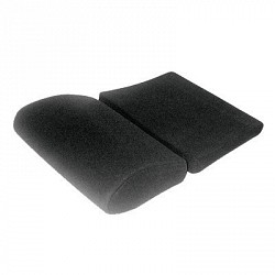 Partitioned seat cushion - Velour black for Profi SPG
