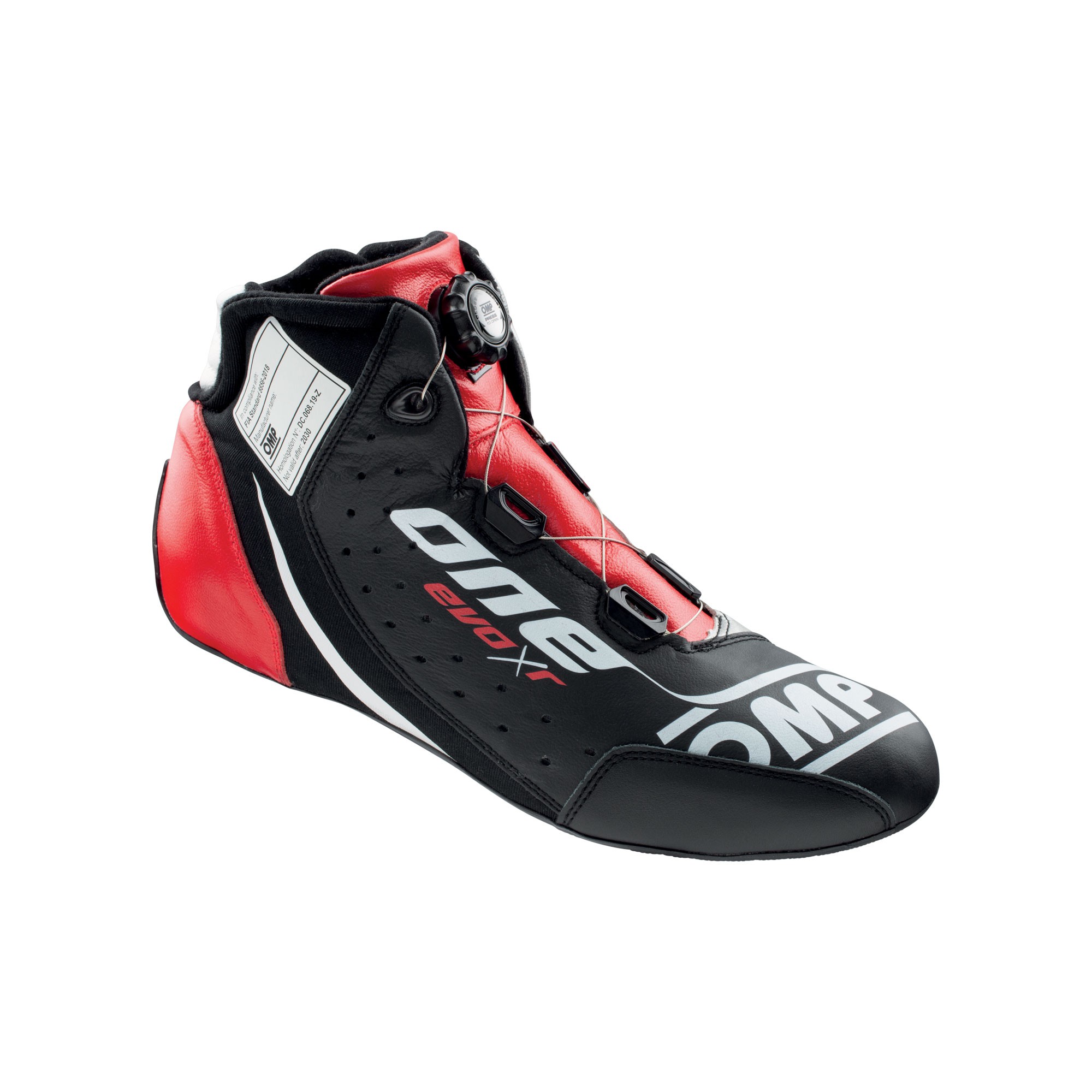 ONE EVO X R SHOES BLACK/SILVER/RED SIZE 37 FIA 8856-2018