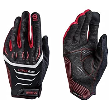 GLOVES HYPERGRIP SZ.8 BLACK/RE