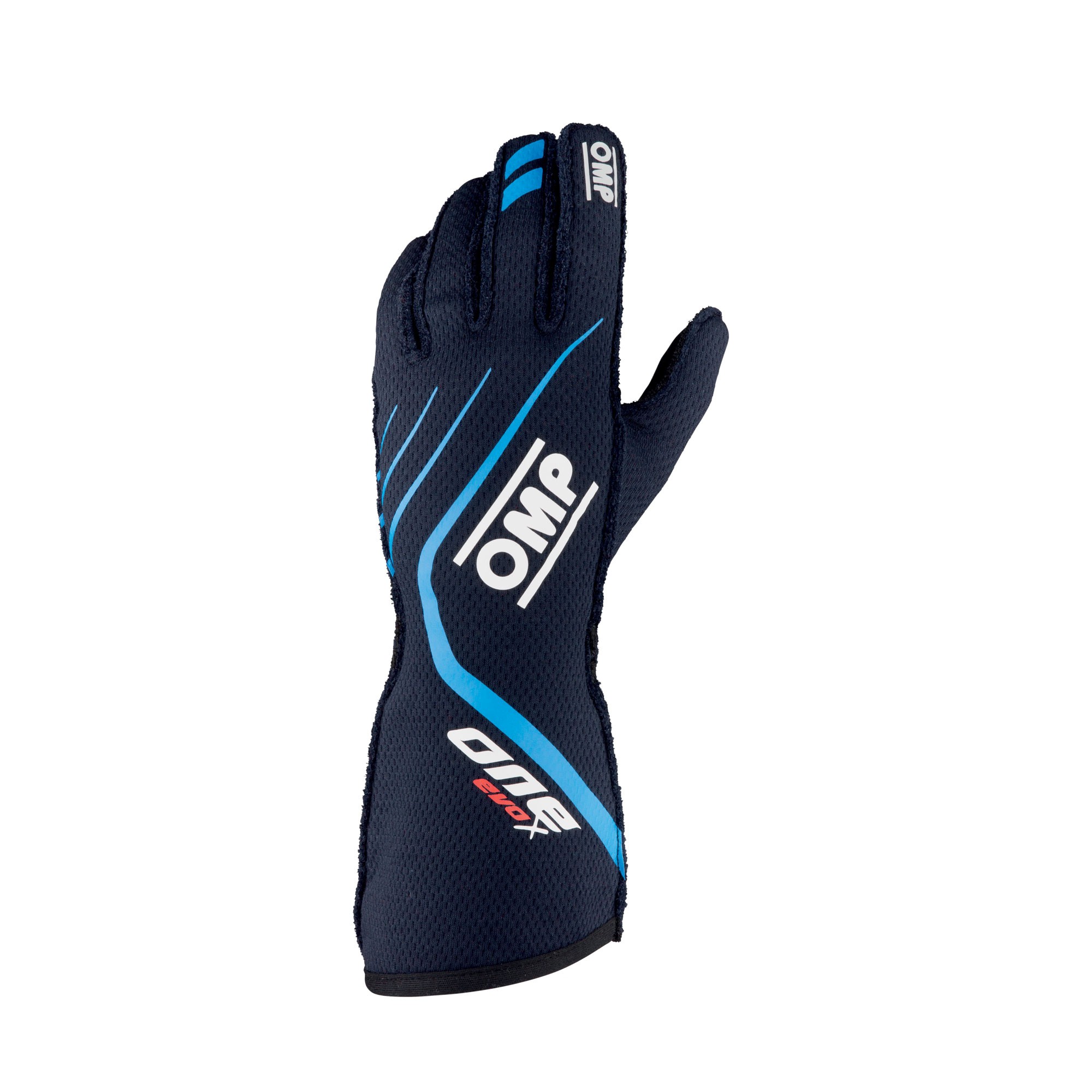 ONE EVO X GLOVES NAVY BLUE/CYAN SIZE L FIA 8856-2018