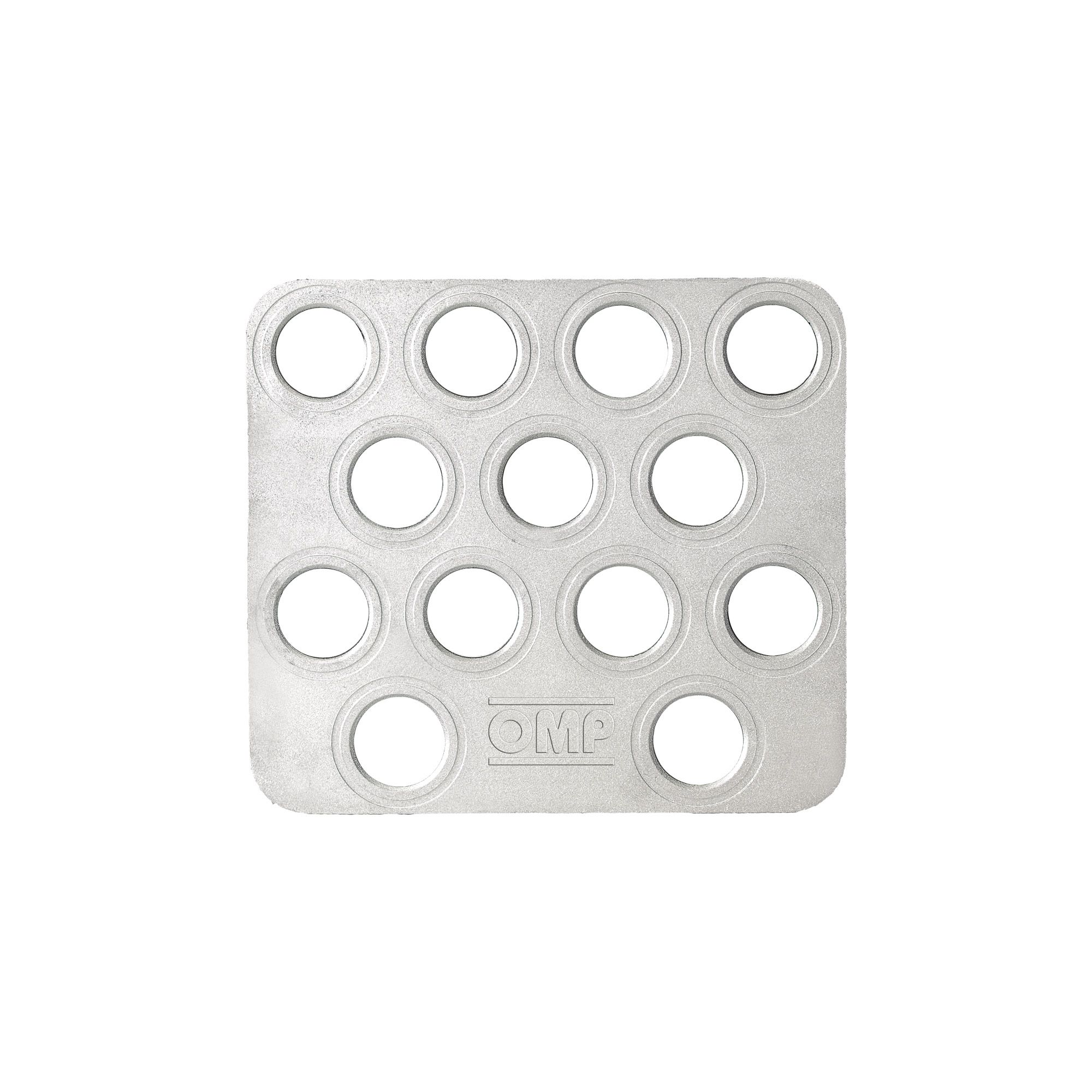 CO-DRIVER'S FOOTREST IN SANDBLASTED ALUMINIUM SILVER