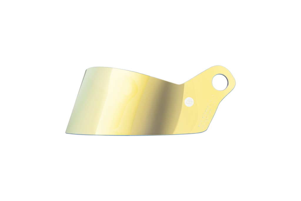 ST5R iridium yellow dark short visor