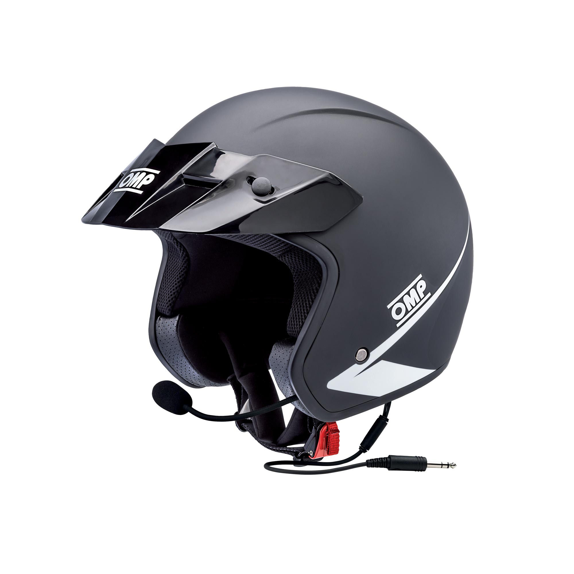 STAR-J HELMET MATT BLACK SIZE L WITH INTERCOM STEREO KIT