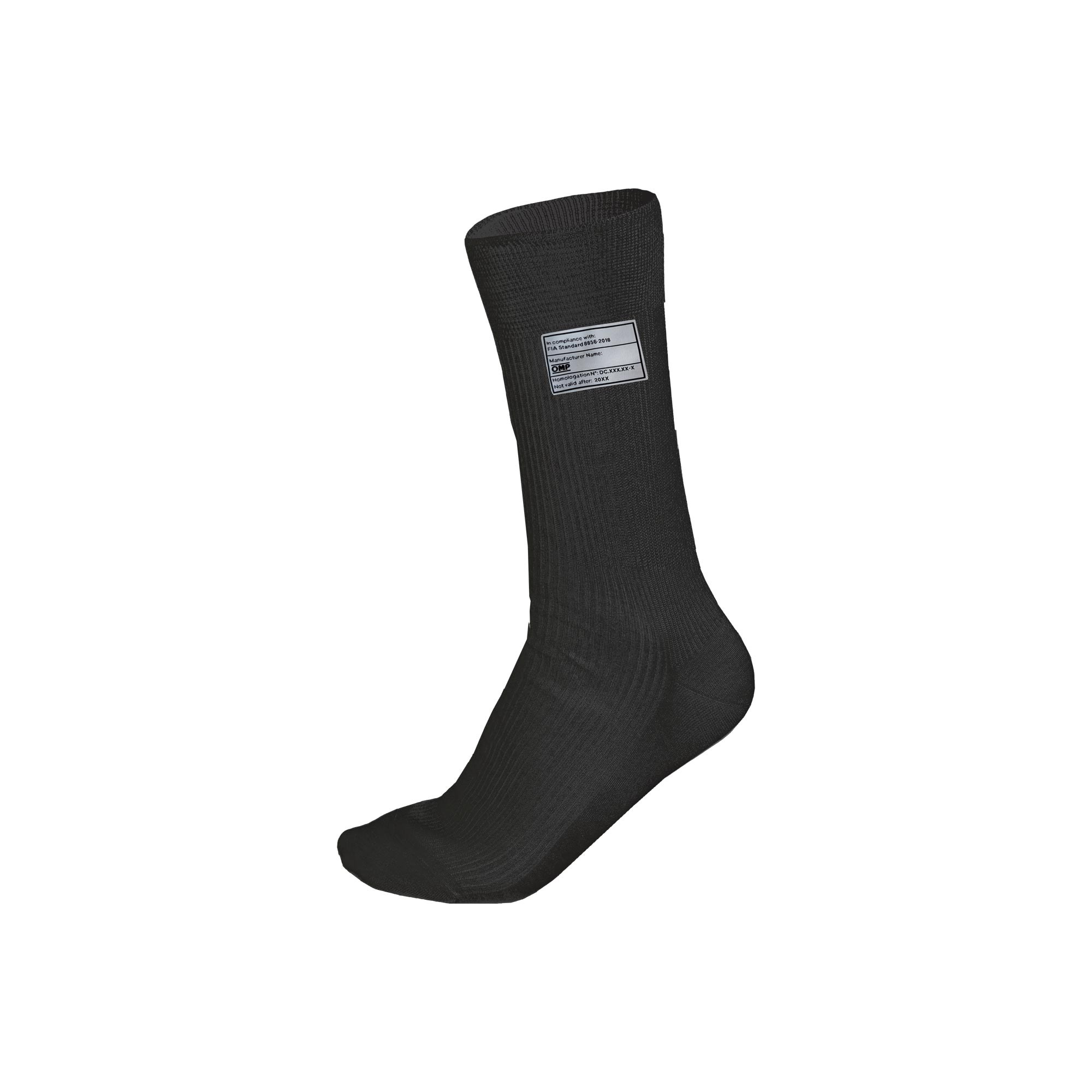 NOMEX SOCKS FIA 8856-2018 BLACK SIZE L