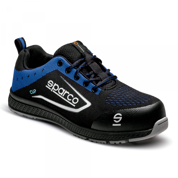 SHOE CUP S1P BLACK/BLUE SZ 35