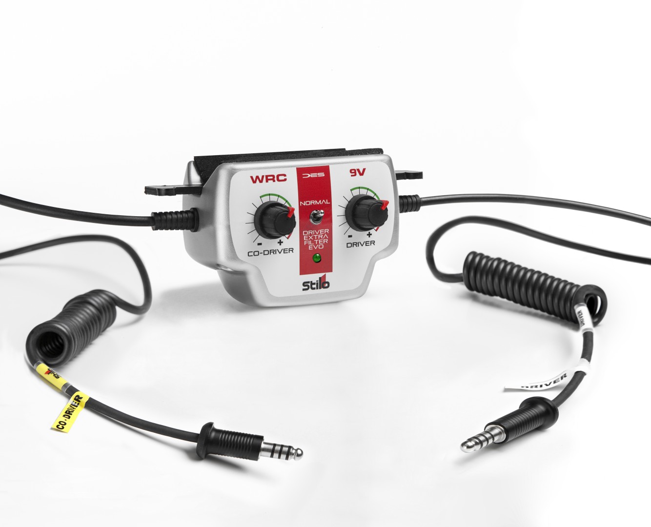 WRC DES 9V Intercom. Built in new noise filter settings, 9V