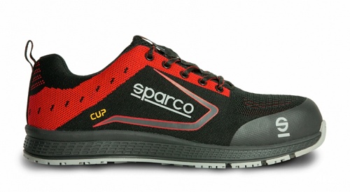 SHOE CUP S1P BLACK/RED SZ 35