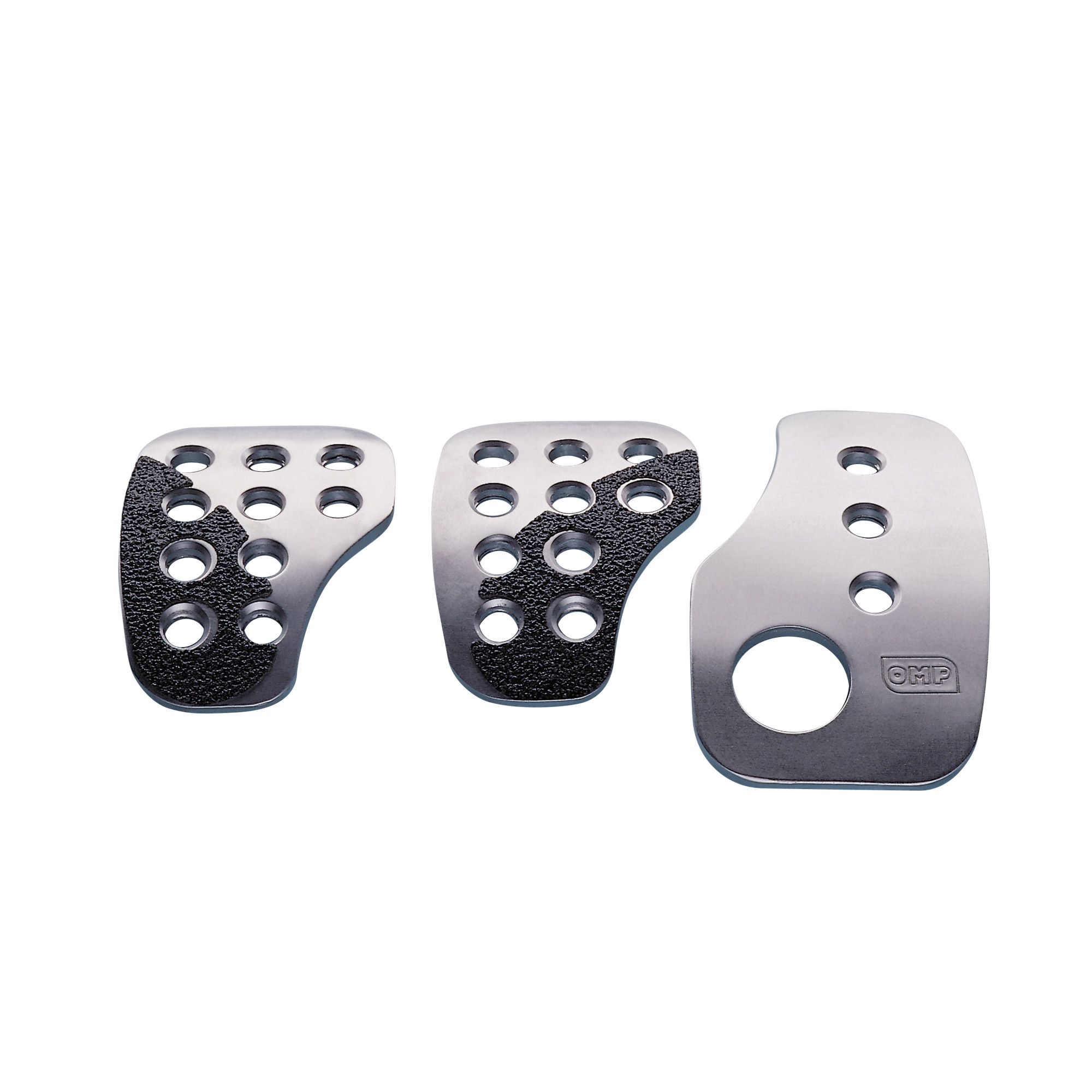 SET 3 RACING PEDALS SILVER